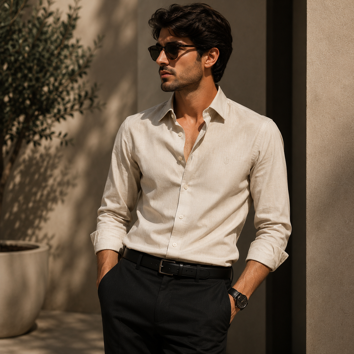 Home mens plain shirt